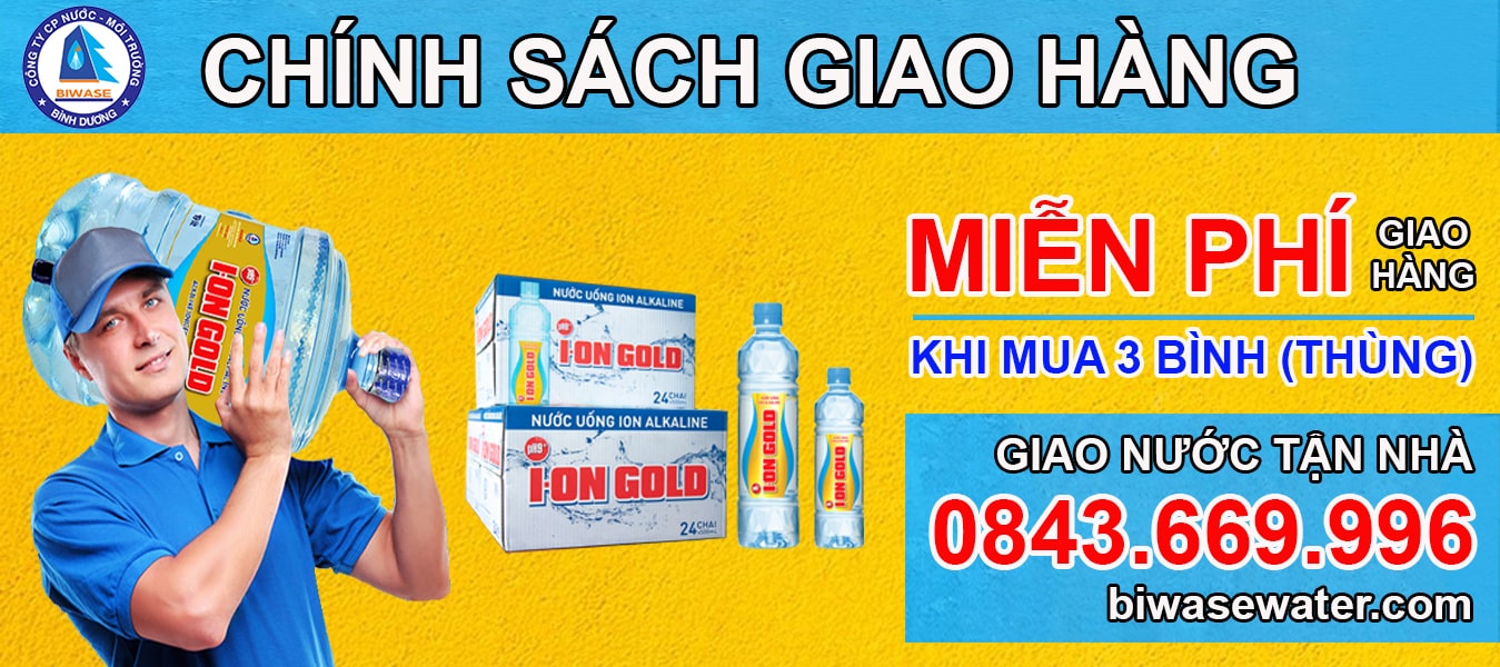 Chính Sách Giao Hàng Nước Uống Ion Gold